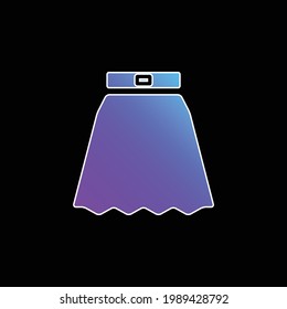 Big Skirt blue gradient vector icon