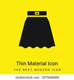 Big Skirt minimal bright yellow material icon