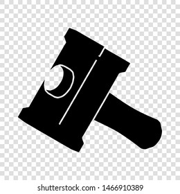 Big sledgehammer icon. Simple illustration of big sledgehammer vector icon for web