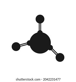big and small black circles associated with two lines