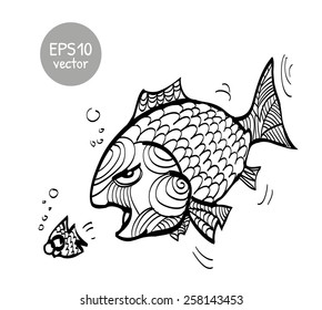 big and small fish