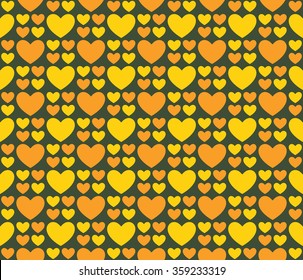 Big and small hearts for your design. Holiday Valentines day seamless pattern.
