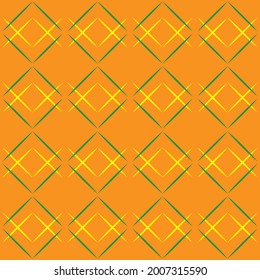 Big, Small Square Decorative On Yellow Background. Fashion Graphic Design. Modern Stylish Texture. Monochrome Template For Prints, Textiles, Wrapping, Wallpaper, Banner, Business. Vector Illustration