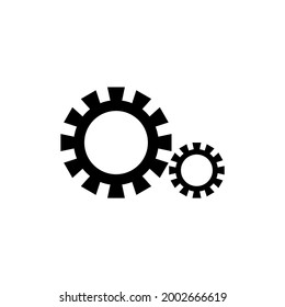 Big and small two gear logo