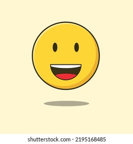 Big Smile Emoji Icon Vector