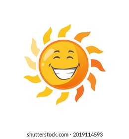 Big Smile Sun Vector Illustration 