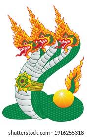 the big snake , it is the dragon in asian
