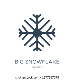 big snowflake icon vector on white background, big snowflake trendy filled icons from Nature collection, big snowflake vector illustration