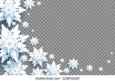 Große Schneeflocken einzeln