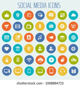 Big Social Media Icon Set