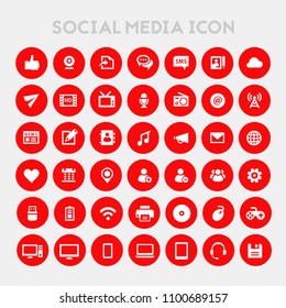 Big Social Media Icon Set