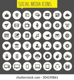 Big Social Media icon set