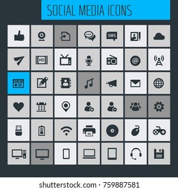 Big Social Media Icon Set