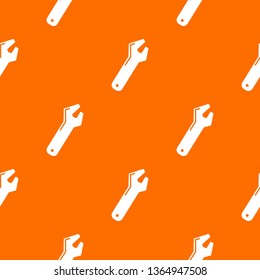 Big spanner pattern vector orange for any web design best