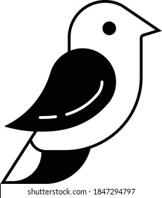 Big Sparrow Bird Concept Vector Icon Design, Flying Pet Symbol on White Background
