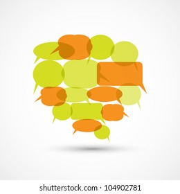 Big Speech Bubble from Smaller Speech Bubbles