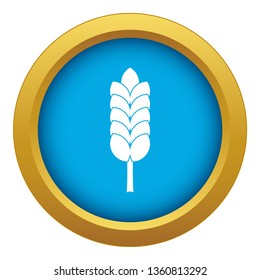 Big spica icon blue vector isolated on white background for any design