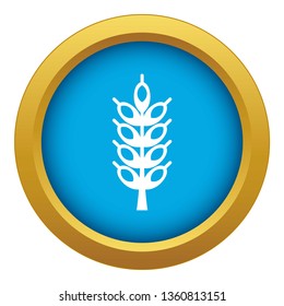 Big spike icon blue vector isolated on white background for any design