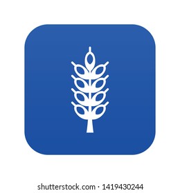 Big spike icon digital blue for any design isolated on white vector illustration
