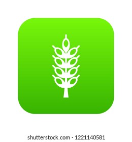 Big spike icon digital green for any design isolated on white vector illustration