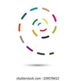 Big Spiral with Different Colors