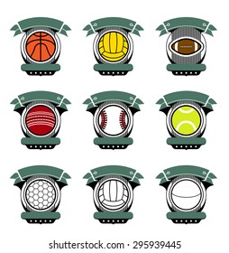 Big Sport badge template collection