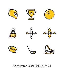 Big Sport line icons set