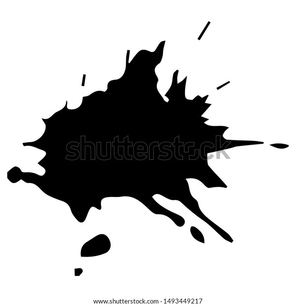 Big Spray Beautiful Ink Stains Stock Vector (Royalty Free) 1493449217 ...