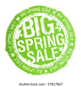 Big spring sale rubber stamp.