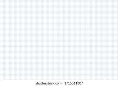 Big square grid table blue color in dotted line. Education. Engineering. School notebook paper grid art in a cage. Dotted line table. Technical sheet vector illustration.