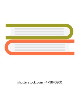 Big stack of books education literature school vector illustration