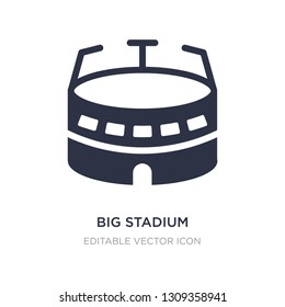 big stadium icon on white background. Simple element illustration from Buildings concept. big stadium icon symbol design.