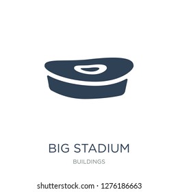 big stadium icon vector on white background, big stadium trendy filled icons from Buildings collection, big stadium vector illustration