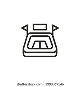 Big stadium line icon. Field, soccer, arena. Championship concept. Can be used for topics like sport, Olympic Games, competition