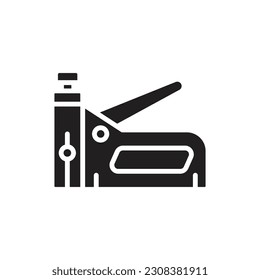 Big Staples Filled Icon Vector Illustration