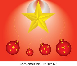 a big star to the center of light