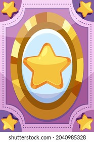 BIg star game card template illustration