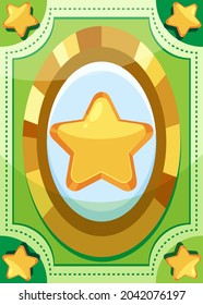 BIg star game card template illustration