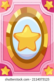 BIg star game card template illustration