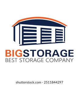 Big storage logo design template. Warehouse logo for business.