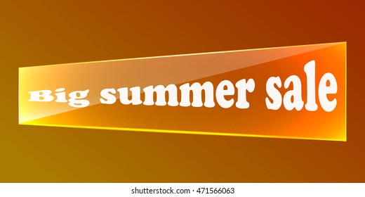 Big summer sale on glass plates