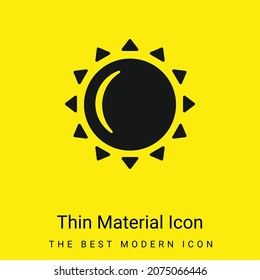 Big Sun minimal bright yellow material icon