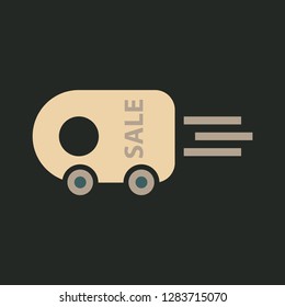 Big super sale. Emblems in shape of round bomb, tags with threads, and rectangular cards vector illustrations.