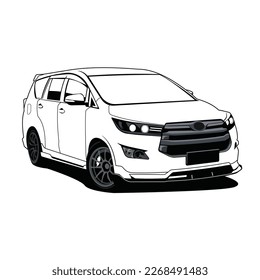big suv car black and white