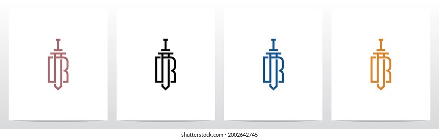 Diseño de Logotipo Gran Espada En Letra R
