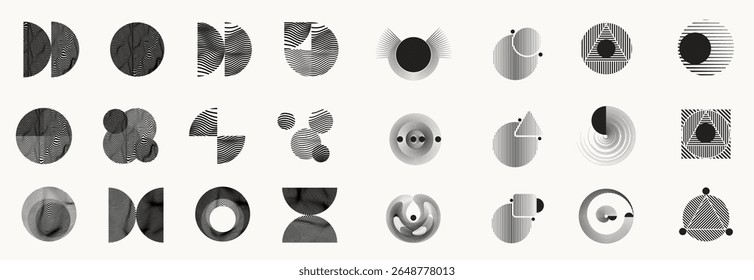big, symbol, logos, stripes, beautiful, radial, trendy, stripe, logo, element, fantasy, backdrop, shape, collection, decorative, pack, contemporary, background, geometric, style, circle, object, templ