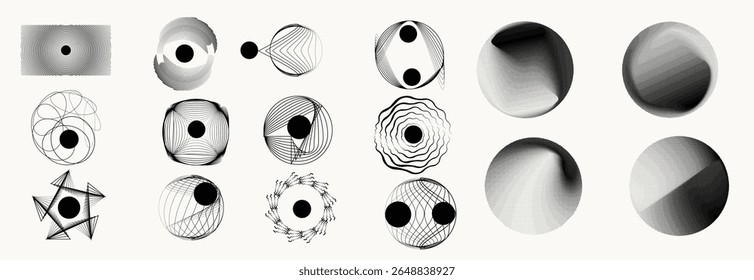 big, symbol, logos, stripes, beautiful, radial, trendy, stripe, logo, element, fantasy, backdrop, shape, collection, decorative, pack, contemporary, background, geometric, style, circle, object, templ