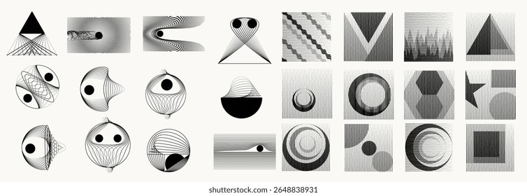 big, symbol, logos, stripes, beautiful, radial, trendy, stripe, logo, element, fantasy, backdrop, shape, collection, decorative, pack, contemporary, background, geometric, style, circle, object, templ
