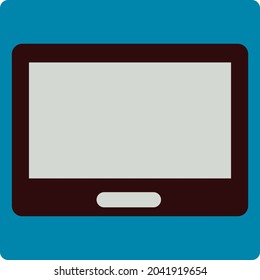 Big tablet, illustration, vector, on a white background.