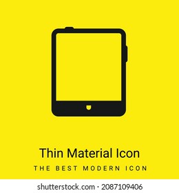 Big Tablet minimal bright yellow material icon